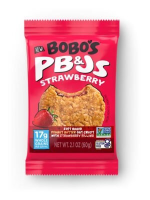 Bobo's PB&J's Strawberry / Grape Oat Crust with Fruit Filling 60 g Bobo's PB&J's Strawberry / Grape Oat Crust with Fruit Filling 60 g