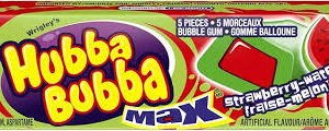 Hubba Bubba Max Strawberry Watermelon pack of 5