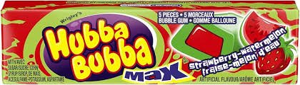 Hubba Bubba Max Strawberry Watermelon pack of 5