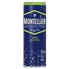 Montellier Carbonated Natural Spring Water Slim Can 355 mL