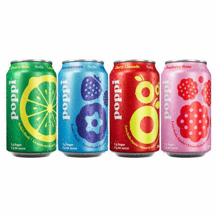 Poppi Juicy Faves 355 mL